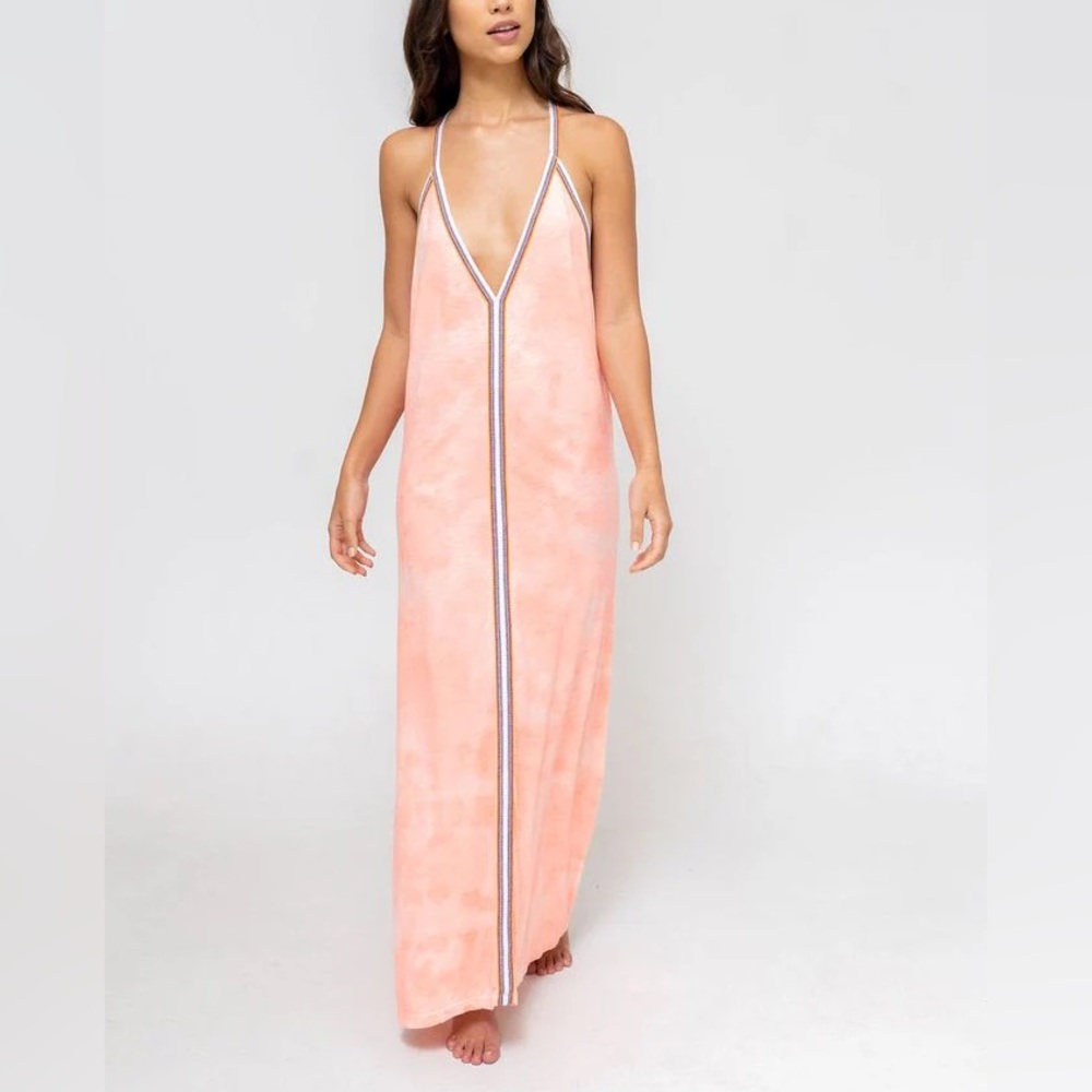 Pitusa Peach Maxi Dress